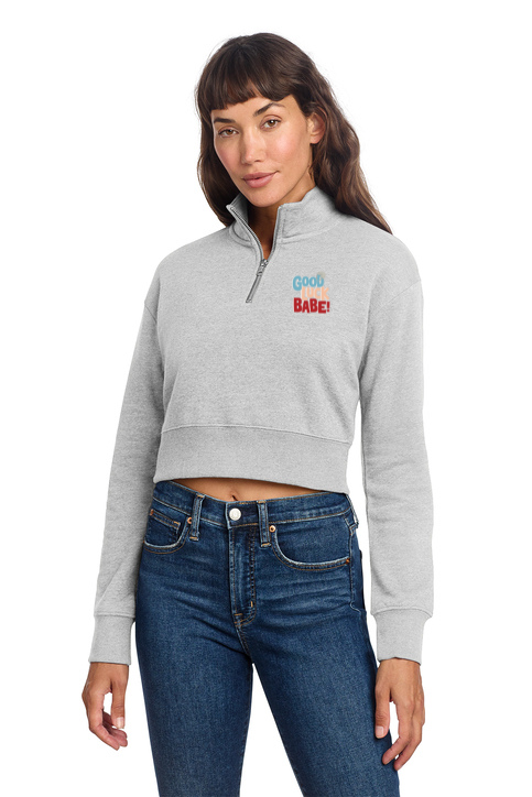 Femininomenons Double Logo Women's Cropped V.I.T. 1/2 Zip Fleece