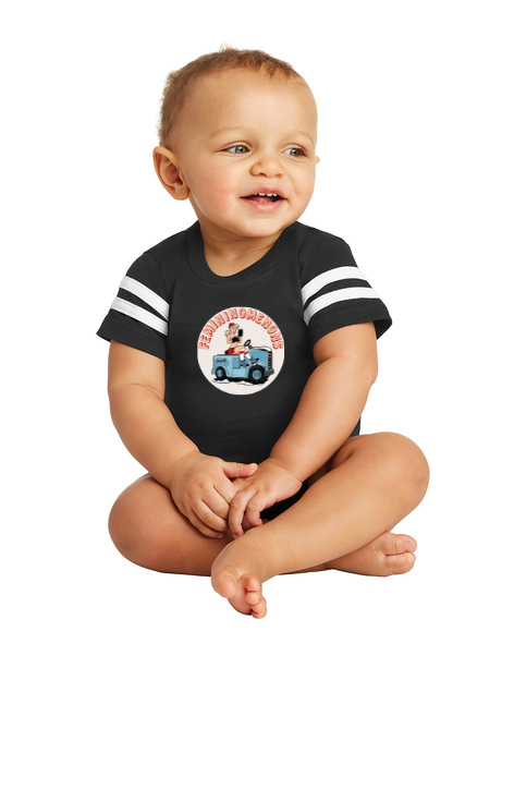 Load image into Gallery viewer, Femininomenons Infant Football Jersey Bodysuit
