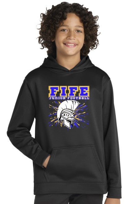 Load image into Gallery viewer, Fife Junior Youth Performance Hoodie (Choose Logo)
