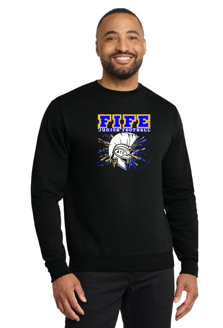 Load image into Gallery viewer, Fife Junior Football Fleece Crewneck Sweatshirt
