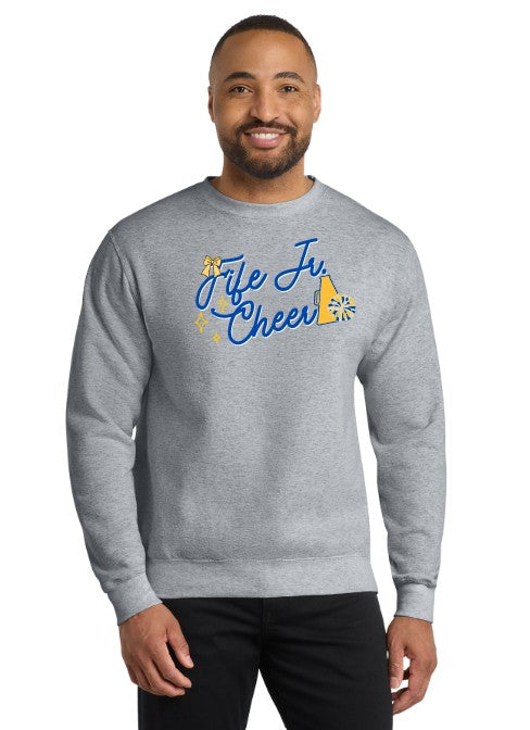 Load image into Gallery viewer, Fife Jr Cheer Fleece Crewneck Sweatshirt
