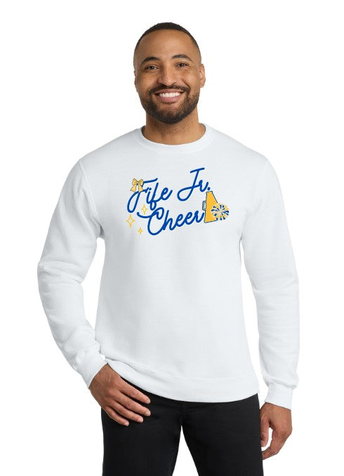 Load image into Gallery viewer, Fife Jr Cheer Fleece Crewneck Sweatshirt
