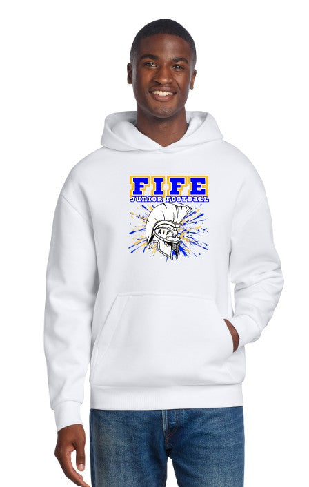 Fife Junior Adult Heavyweight Fleece Hoodie (Choose Logo)