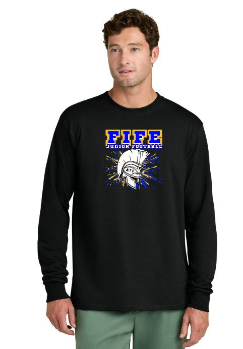 Fife Junior Football Long Sleeve Cotton T-Shirt