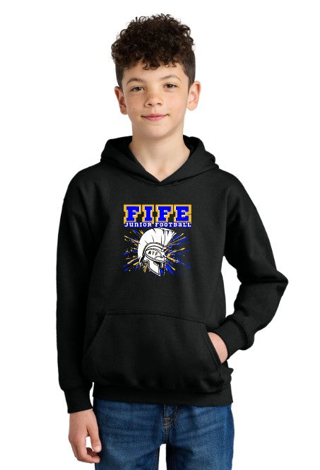 Fife Junior Youth Softstyle Fleece Hoodie (Choose Logo)