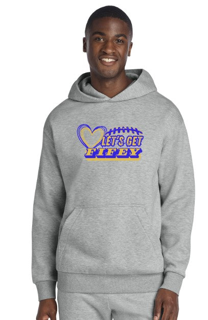 Fife Junior Adult Heavyweight Fleece Hoodie (Choose Logo)