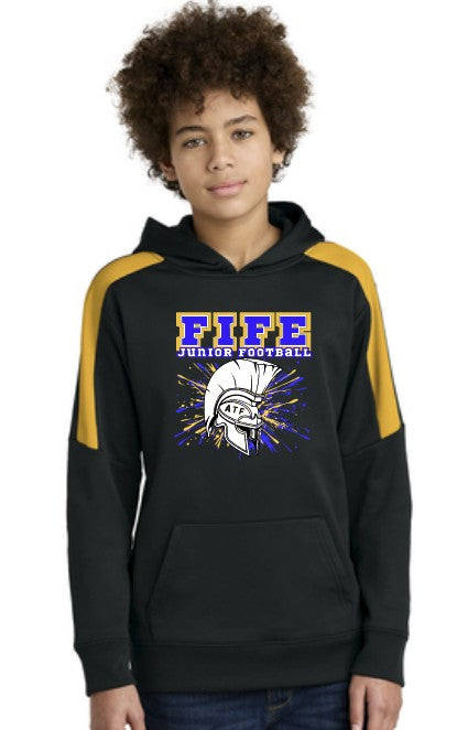 Fife Junior Sport-Wick Fleece United Hoodie (Choose Logo)