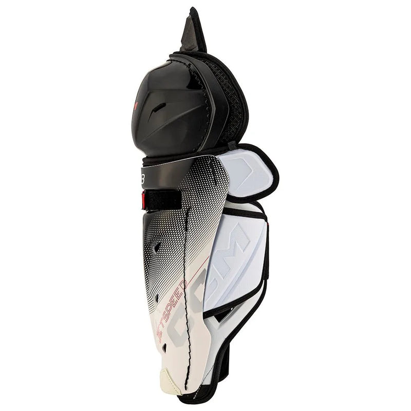 Load image into Gallery viewer, CCM Jetspeed FT8 Junior Hockey Shin Guards
