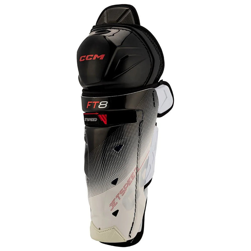 Load image into Gallery viewer, CCM Jetspeed FT8 Junior Hockey Shin Guards
