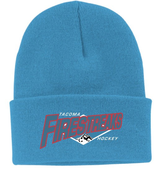 Tacoma Firestreaks Solid Knit Beanie