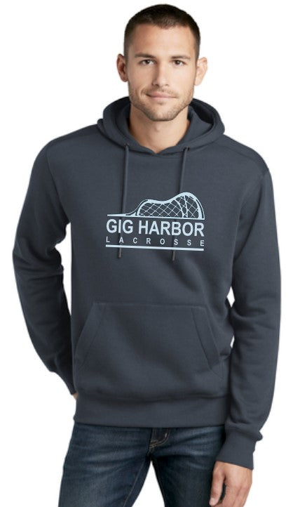 Load image into Gallery viewer, GH Lacrosse Perfect Weight Hoodie (Side Stick Logo)
