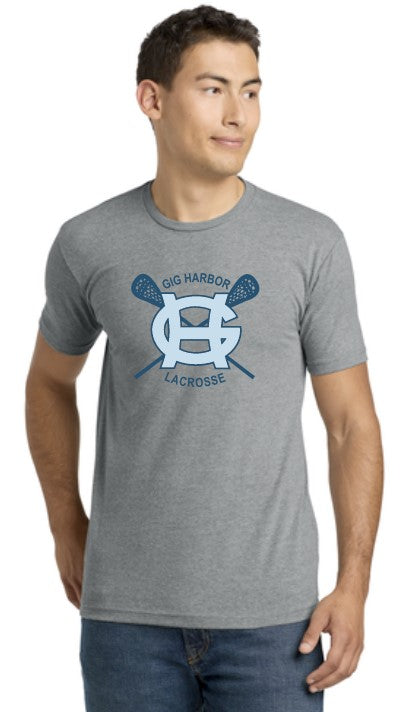 Load image into Gallery viewer, GH Lacrosse CVC Blend Tshirt (Crossing Sticks Logo)
