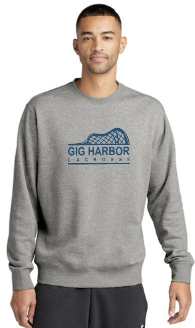 GH Lacrosse Nike Club Fleece Crewneck (Side Stick Logo)