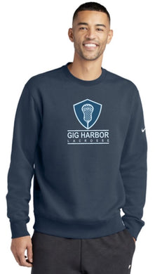 GH Lacrosse Nike Club Fleece Crewneck (Shield Logo)