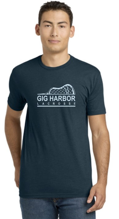 Load image into Gallery viewer, GH Lacrosse CVC Blend Tshirt (Side Stick Logo)
