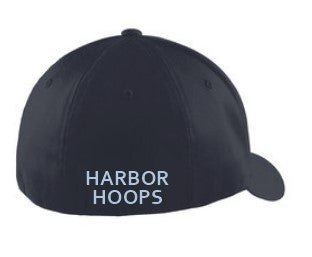 Load image into Gallery viewer, Harbor Hoops Navy FlexFit Cap
