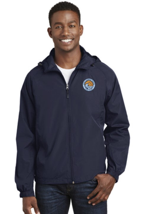 Harbor Hoops Raglan Hooded Jacket