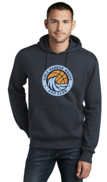 Load image into Gallery viewer, Harbor Hoops Perfect Weight Fleece Hoodie
