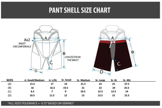 Tacoma Rockets Nylon Sublimation Hockey Pant Shell (T Logo)