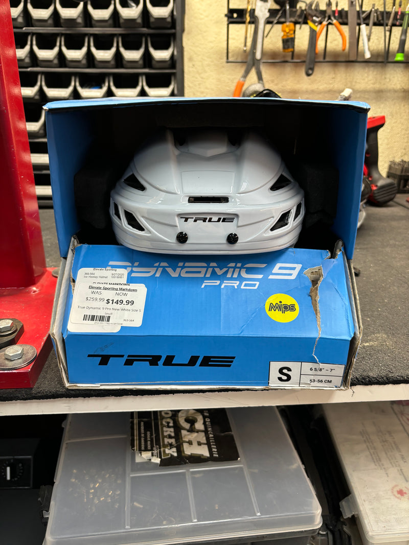 Load image into Gallery viewer, True Dynamic 9 Pro New White Size Small Ice Hockey Helmet
