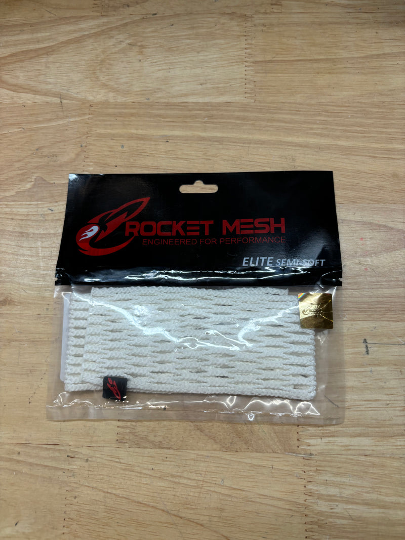 Load image into Gallery viewer, Rocket Mesh Elite Semi-Soft White New Lacrosse Mesh
