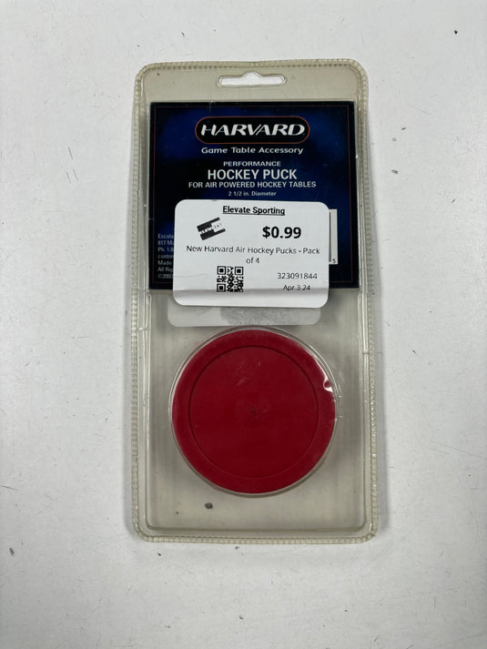 New Harvard Air Hockey Pucks - Pack of 4