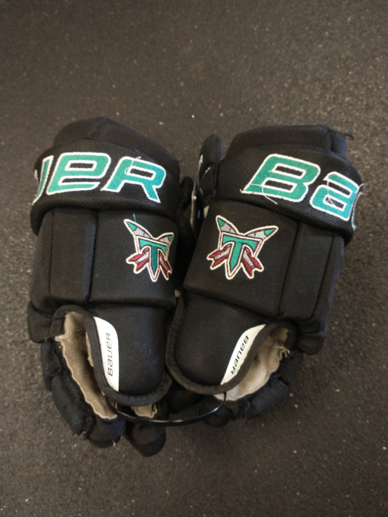 Load image into Gallery viewer, Used Bauer Team Vapor Elite Tacoma Rockets 14&quot; Senior Hockey Gloves
