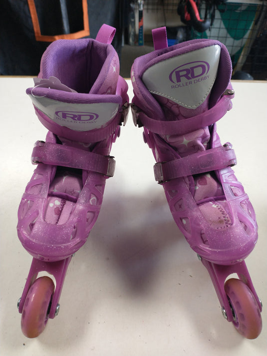 Used Roller Derby Girls Adjustable Inline Skates (Size 12-1)