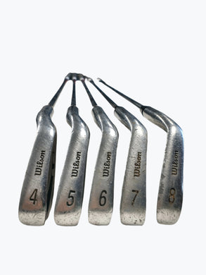 Used Wilson 1200 Oversized Steel Shaft Iron Set 4-8 RH 3 & 5 Wood & 100% carbon graphite 3 & 5 Wood