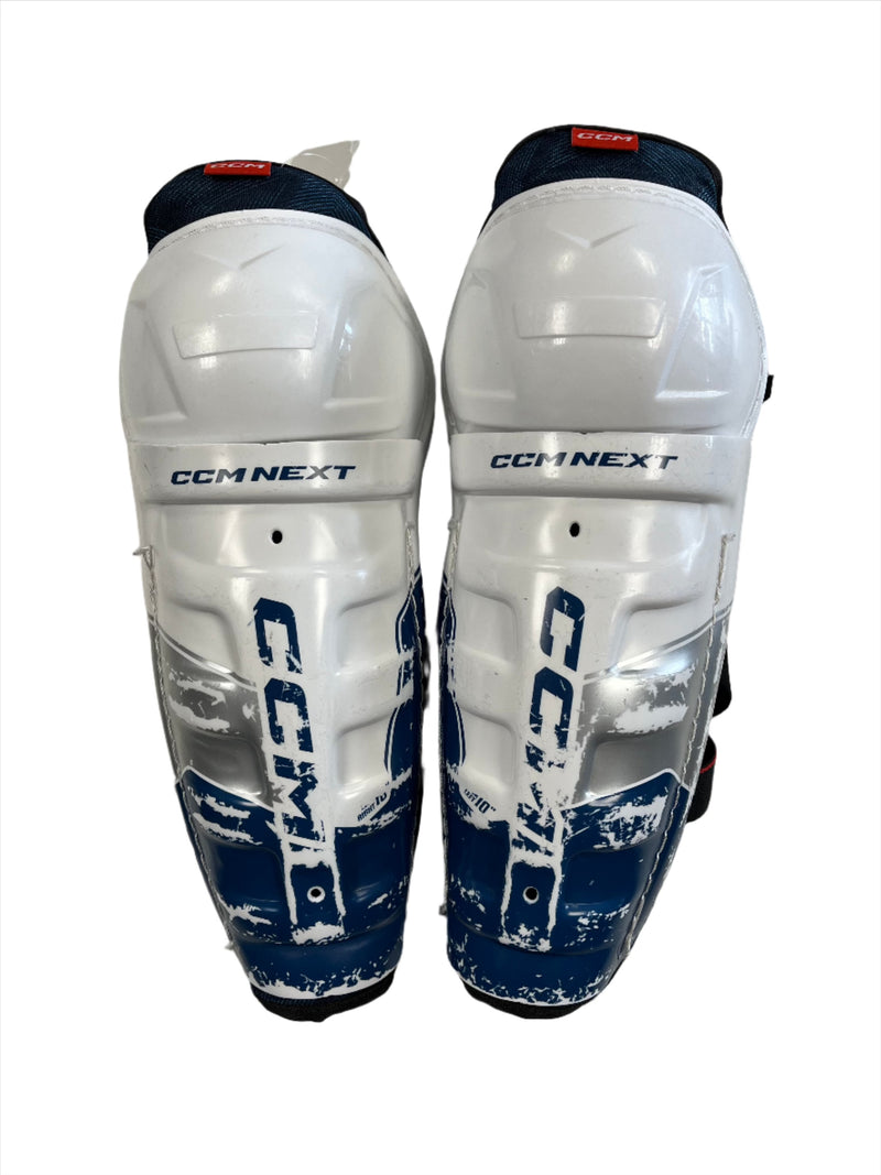 Load image into Gallery viewer, Used CCM Next Junior 10&quot; Hockey Shin Guards
