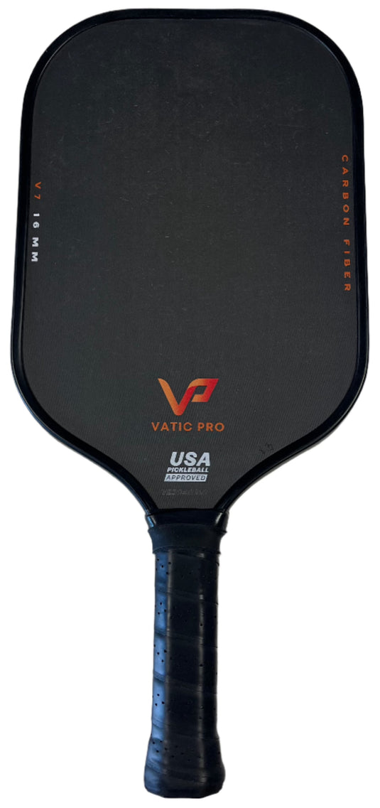 Used Vatic Pro V7 Carbon Fiber 16mm Pickleball Paddle