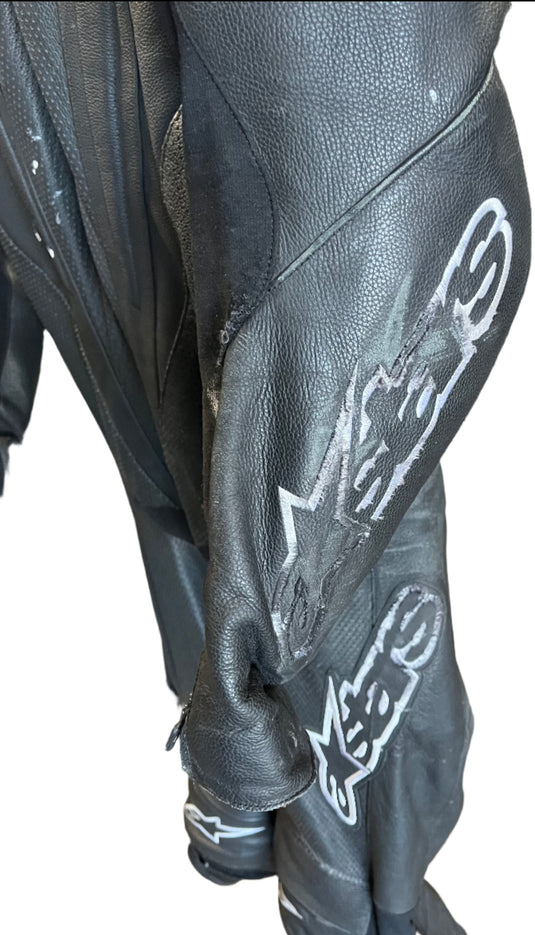 Used Alpinestars Trigger Full Body Leather Suit US 46/EUR 56