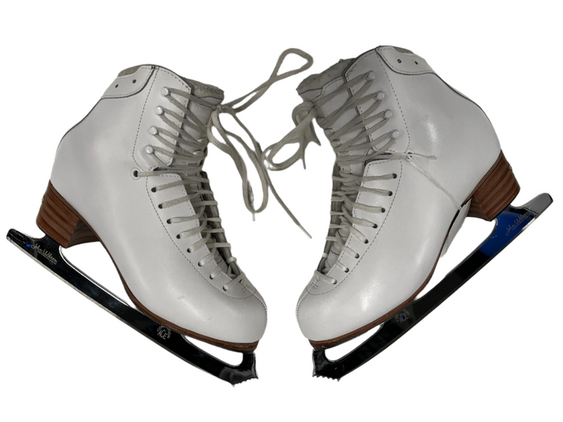 Load image into Gallery viewer, Used Jackson Elite DJ 5300 Size 8.5 W Figure Skates w/ John Wilson Coronation Ace Blades
