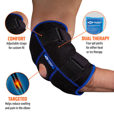 Shock Doctor Ice Therapy Compression Elbow Wrap