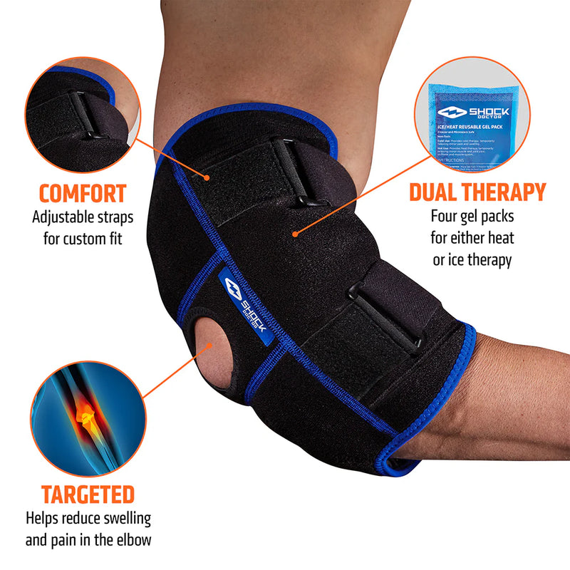 Load image into Gallery viewer, Shock Doctor Ice Therapy Compression Elbow Wrap
