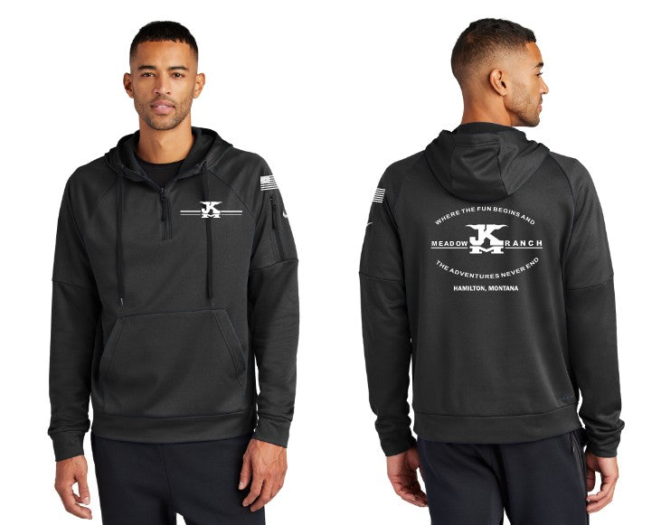 Load image into Gallery viewer, JK Meadow Ranch Nike Therma-FIT Pocket 1/4-Zip Fleece Hoodie
