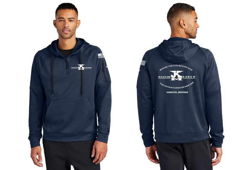 Load image into Gallery viewer, JK Meadow Ranch Nike Therma-FIT Pocket 1/4-Zip Fleece Hoodie
