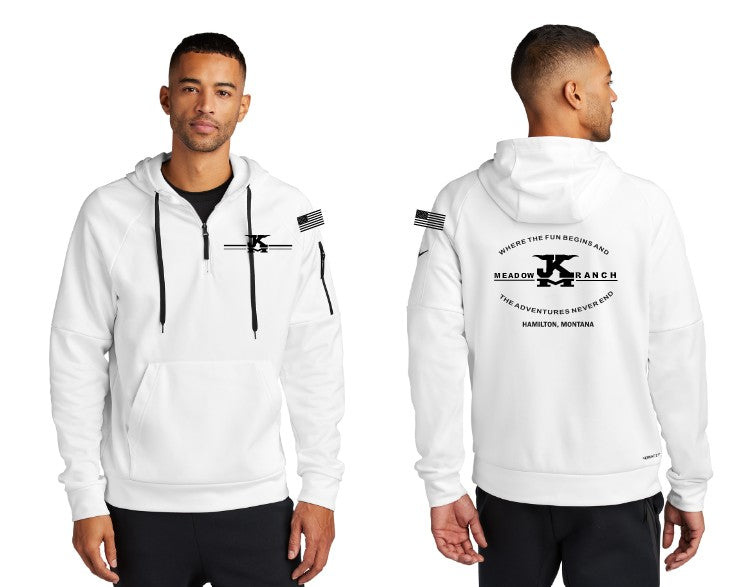 Load image into Gallery viewer, JK Meadow Ranch Nike Therma-FIT Pocket 1/4-Zip Fleece Hoodie
