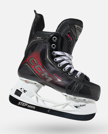 Load image into Gallery viewer, CCM Jetspeed FT8 Pro Intermediate Hockey Skates
