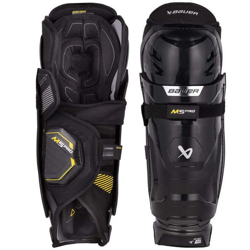 Load image into Gallery viewer, Bauer Supreme M5 Pro Intermediate Hockey Shin Guards
