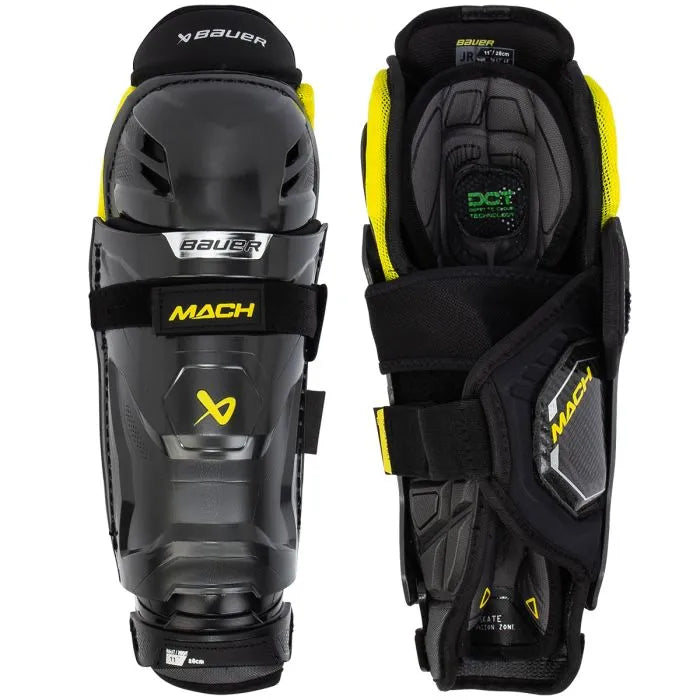 Load image into Gallery viewer, Bauer Supreme Mach Junior Hockey Shin Guards
