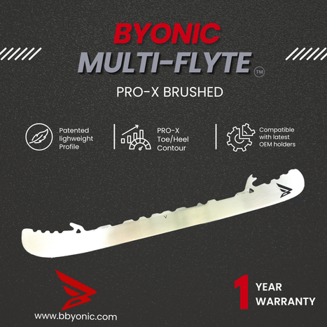 Load image into Gallery viewer, Byonic Multi-Flyte Pro-X Brushed Replacement Hockey Blades
