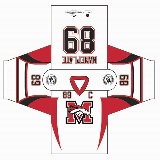 Mustangs Sublimation Hockey Jersey