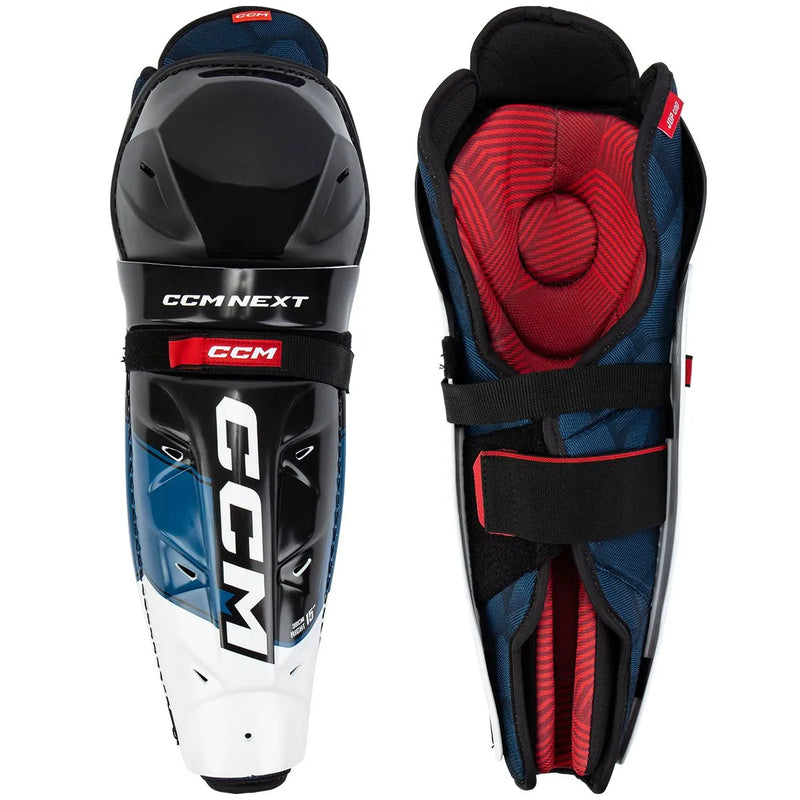 Load image into Gallery viewer, CCM Next Youth Hockey Shin Guards
