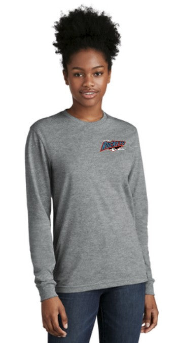 Load image into Gallery viewer, Tacoma Rockets Long Sleeve Adult Cotton/Poly Blend Tshirt w/ Number
