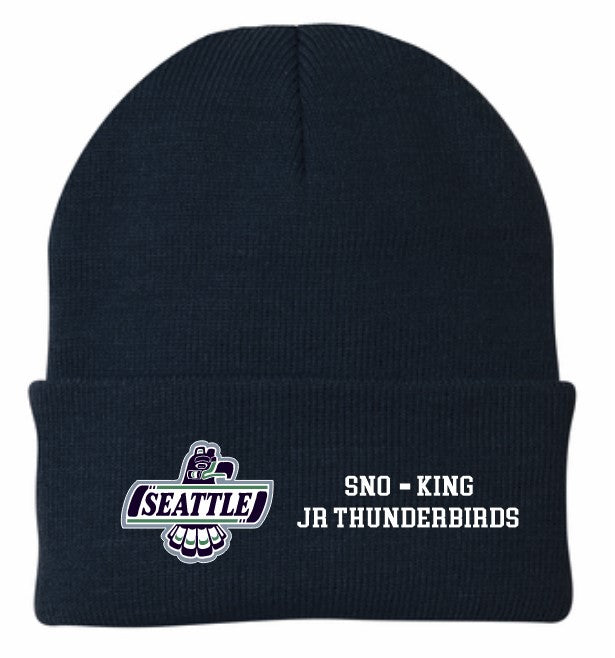 Load image into Gallery viewer, Sno-King Jr Thunderbirds Solid Knit Beanie
