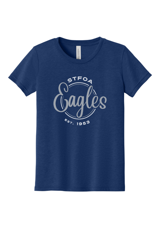 St Francis of Assisi Eagles Youth Triblend Short Sleeve Tee