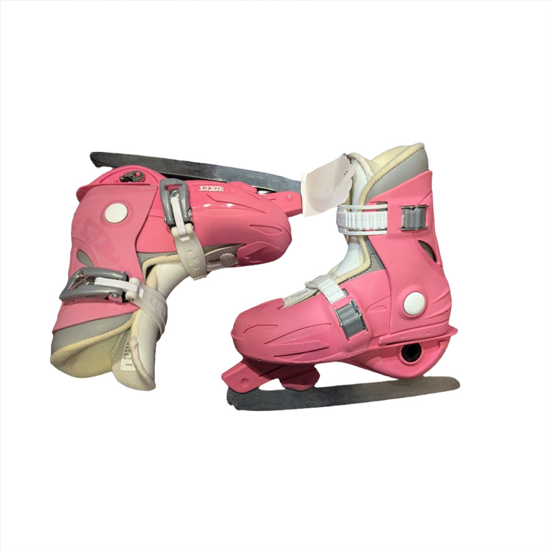 Load image into Gallery viewer, Used Pink Roces MCK II Figure Skates US 9-12 JR
