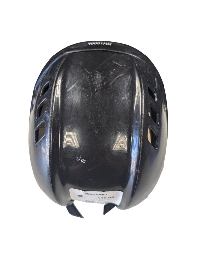 Load image into Gallery viewer, Used Black Cooper 1000 Large Hockey Helmet Combo
