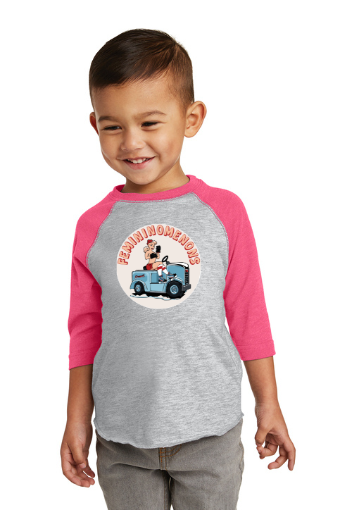 Load image into Gallery viewer, Femininomenons Toddler Baseball Jersey Tee
